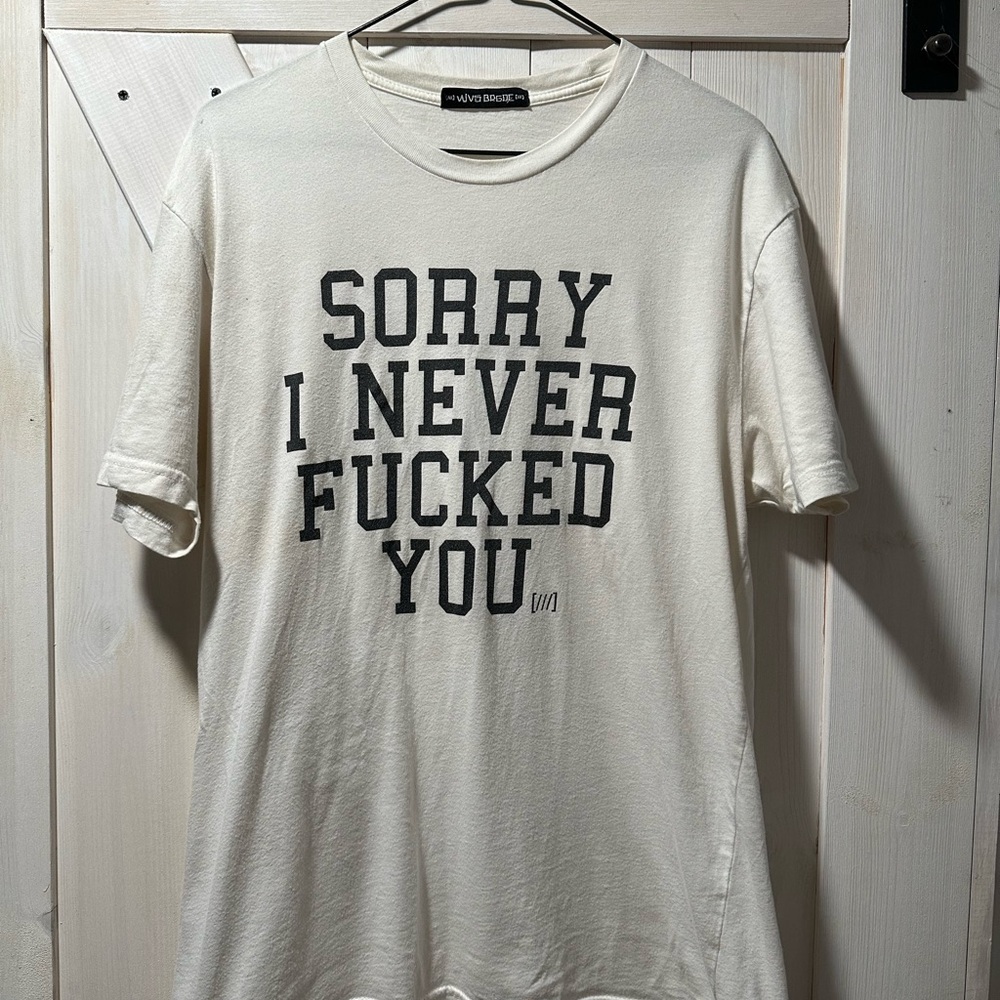 White Graphic T-Shirt by Unknown Brand